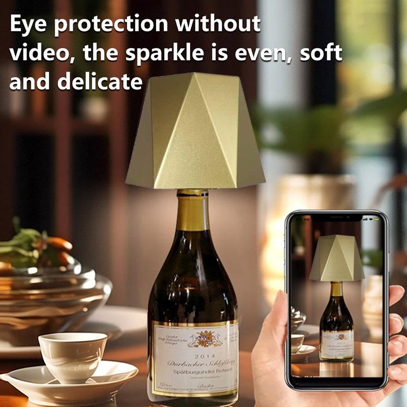 Беспроводная бутылочная лампа с 3-цветным сенсорным управлением, плавной регулировкой яркости, силиконовыми пробками для вина, ночник для декора винных бутылок, настольные лампы