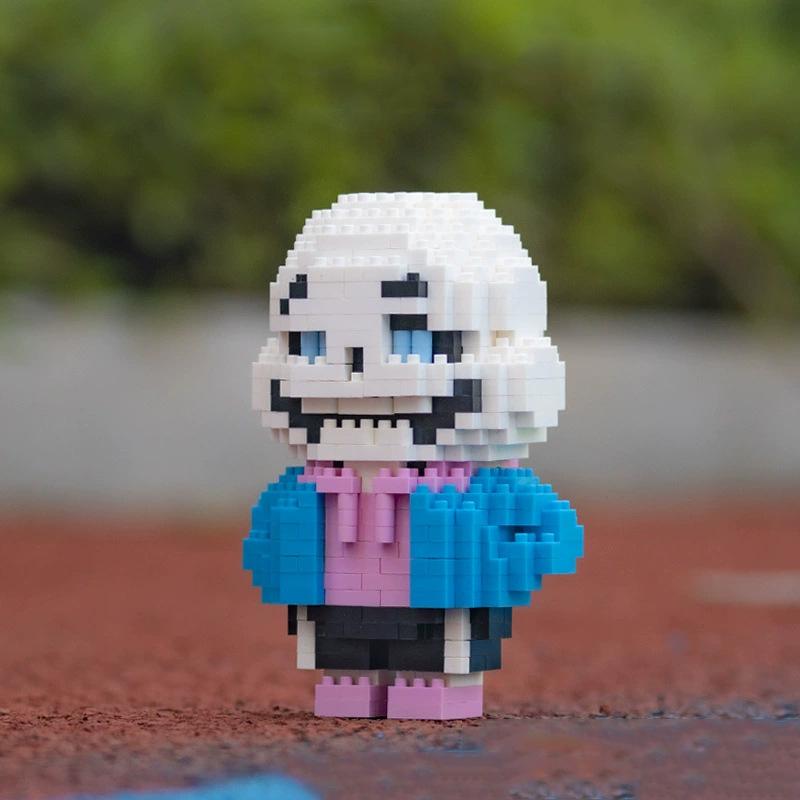 Микро строительные блоки Undertale Ториэль Санс Алмазная собранная игровая модель Монстр Мини Кирпич Фигурка Зомби Детские игрушки в подарок
