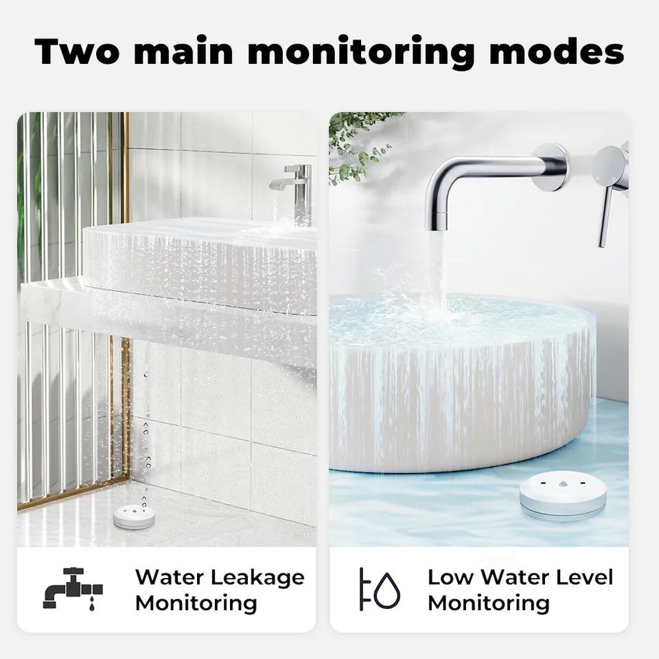 Tuya ZigBee WiFi Smart Water Sensor Water Flood Sensor Smart Life APP Удаленный мониторинг Сигнализация затопления Работает со шлюзом ZigBee