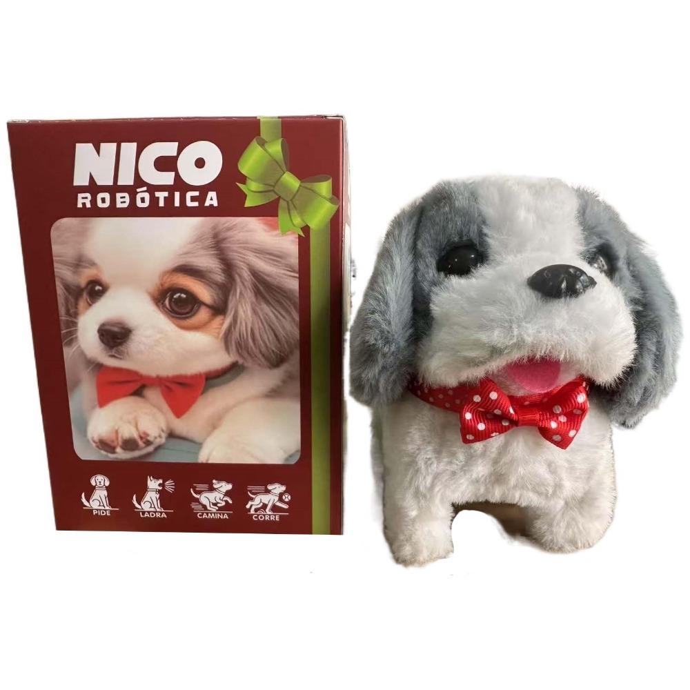 Simulation Plush Robot Dog Stuffed Animals Walking Dog Toy Lovely Realistic Robotic Puppy  Baby Toy