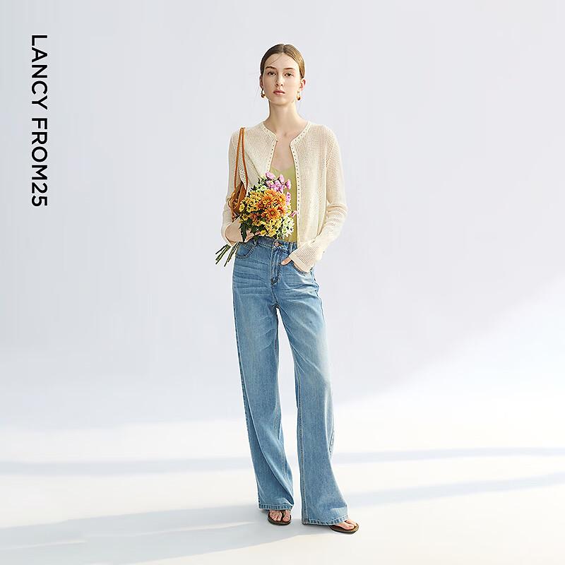 Lancy Women's Hollow Crochet Knit Cardigan