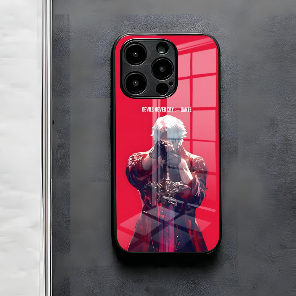 Игровой чехол для телефона D-Devil May Cry DMC для IPhone 17 Air 16 E Pro Max 15 14 13 Mini 12 Pro 11 Max Plus Черная стеклянная крышка