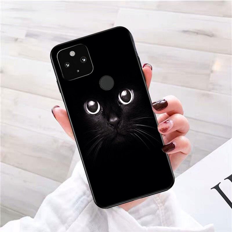 Чехол для телефона с черным кошачьим взглядом для Google Pixel 7 Pro 7 6A 6 Pro 5A 4A 3A Pixel 4 XL Pixel 5 6 4 3 XL 3A XL 2 XL