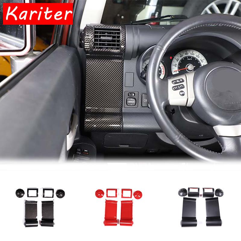 For Toyota FJ Cruiser 2007- ABS Car Side Air Outlet Frame Air Conditioner Air Outlet Frame Interior Accessories
