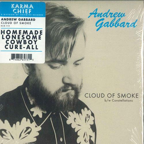 7-дюймовая пластинка ANDREW GABBARD - Cloud Of Smoke / Constellations KCR113 Karma Chief Rec 2021 US Rock