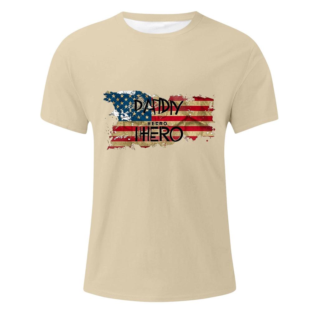 Мужская футболка с принтом флага, мужской свободный повседневный топ с короткими рукавами