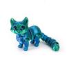6.3/4.72 inch 3D Printed Cute Cats Movable Joint Fidget Toys Stress Relief Decompression Desktop Ornament Kid Toy for Kids Gift