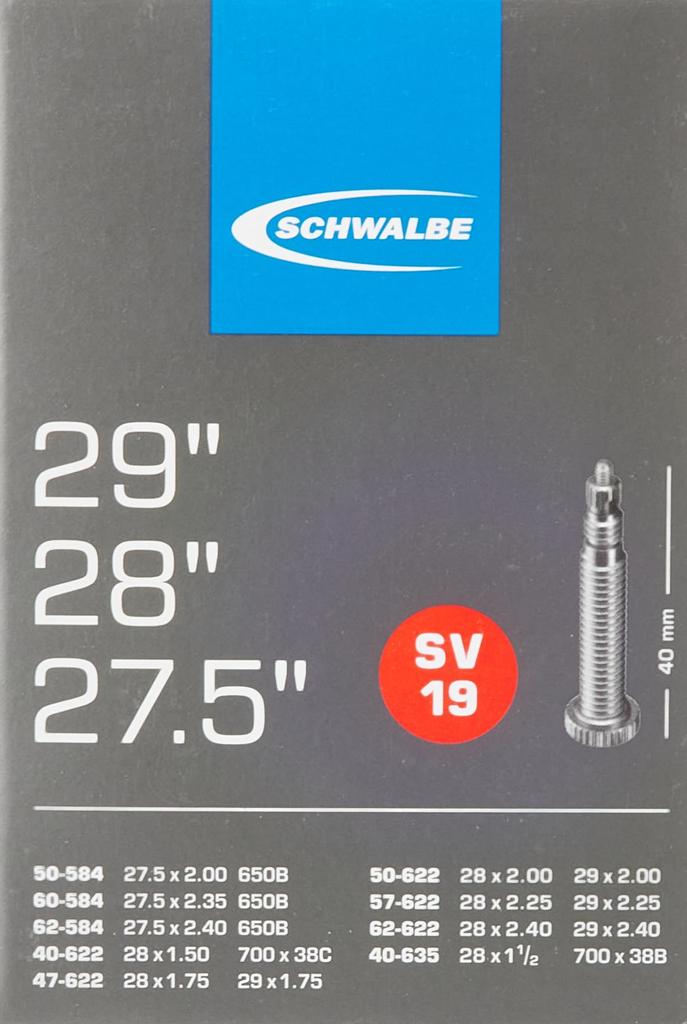 SCHWALBE 29 x tube Presta style 40 мм вентиль 19SV [Оригинальный продукт] 1.50/2.35