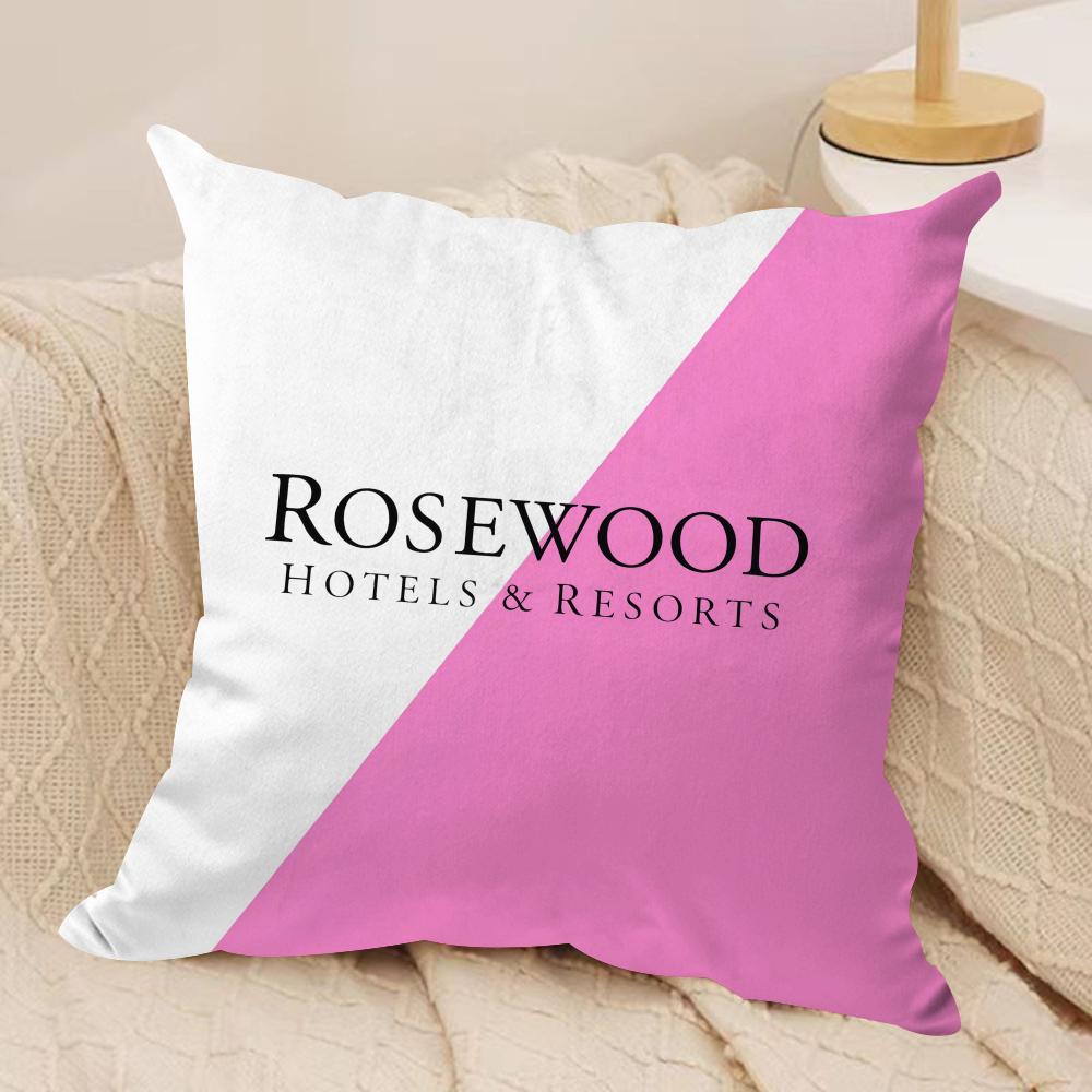 Классический бренд RRosewood Чехол для подушки HHotel Короткий плюш Двусторонний принт Квадратные декоративные наволочки для подушек Диван Домашний декор