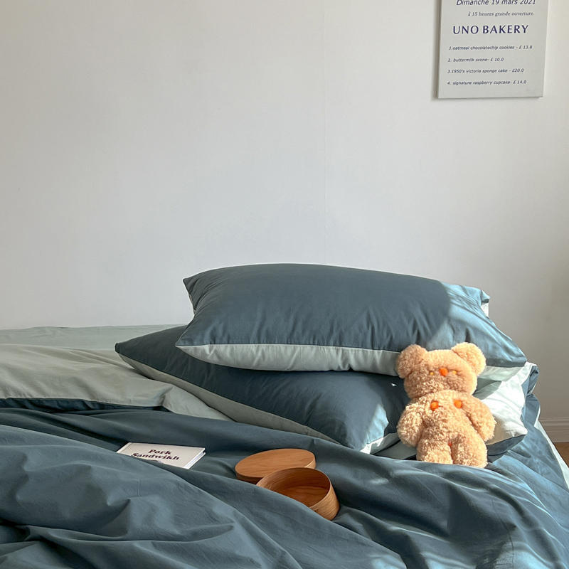 1 пара наволочек из стираного хлопка 48*74 наволочки для кровати бытовые простые мягкие пылезащитные декоративные подушки чехлы Ins