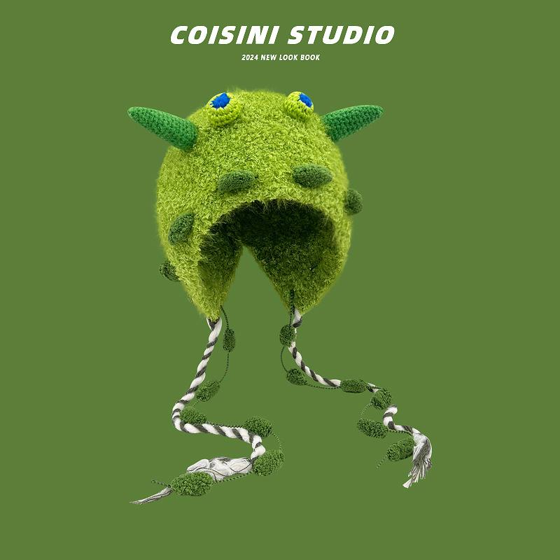 Милые медвежьи ушки Тедди флис вязаный разноцветный пуловер шапка для женщин зимние теплые защитные наушники Able Straps шапки-бомберы