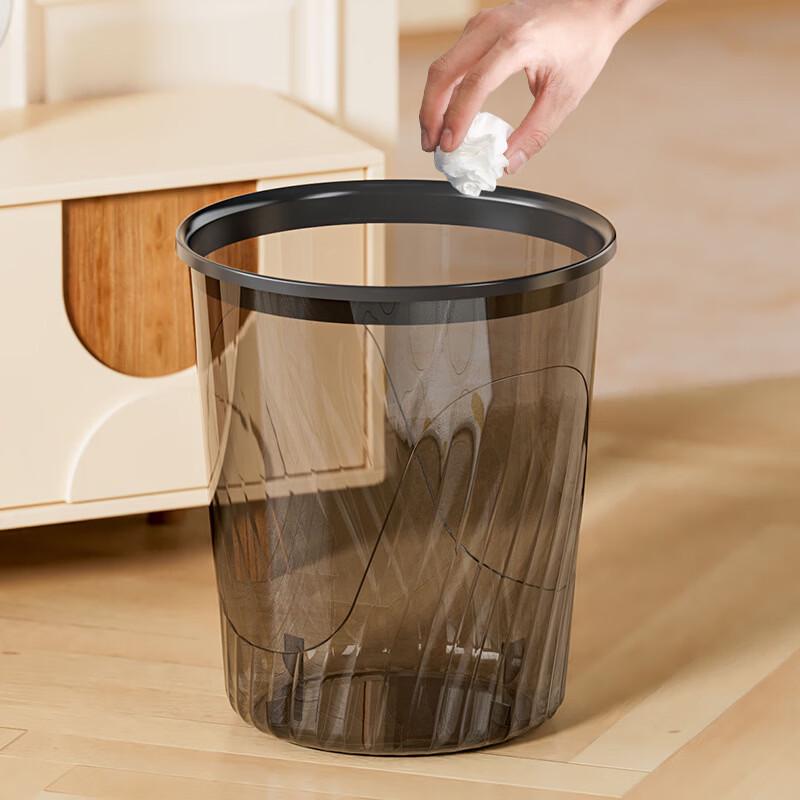 Premium Grey Small Waste Bins - 5 Pack