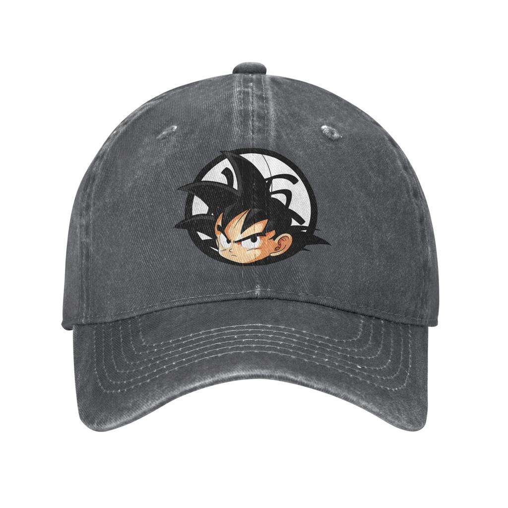Dragon Ball Kanji Kid Goku Men Women Baseball Cap Distressed Cotton Caps Hat Outdoor Workouts Unstructured Soft Snapback Hat