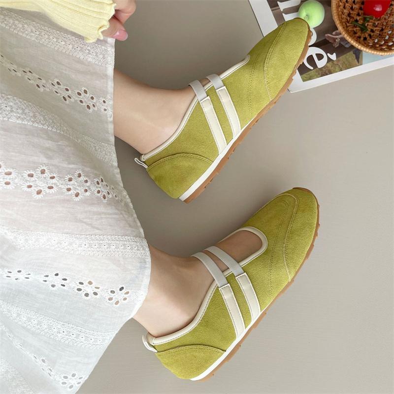 IPPEUM Балетки Квартиры Круглый Носок 2025 Новые Красные Туфли Балерины Женские