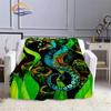 Marine Animal Sea Horse Blankets Super Soft Hippocampus Flannel Blanket Warm Lightweight Kids Bedding Sofa Chairs All Seasons