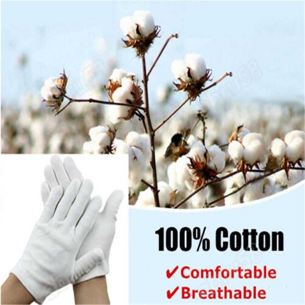 Men Women Moisturising Comfortable Beauty Magician Etiquette Gloves Work White Gloves 100% Cotton