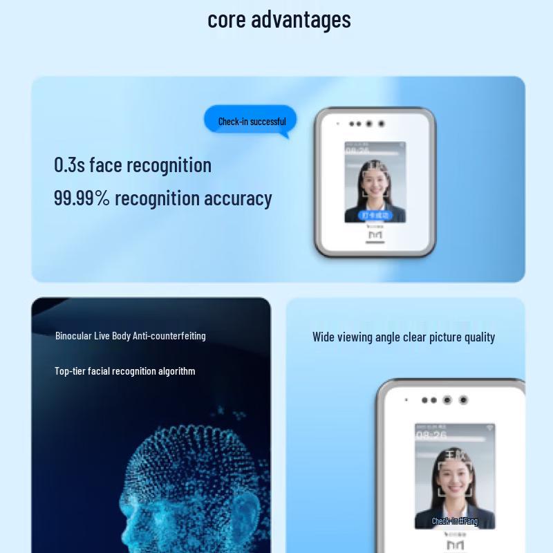 Система контроля доступа и учета рабочего времени Magic Dot Office с распознаванием лиц, штекер CN (адаптер в комплекте)
