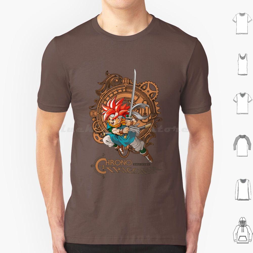 Chrono Trigger 02 Классическая футболка 6XL Хлопок Прохладная футболка Chrono Trigger Final Fantasy Super Square Enix Видеоигры Chrono Cross