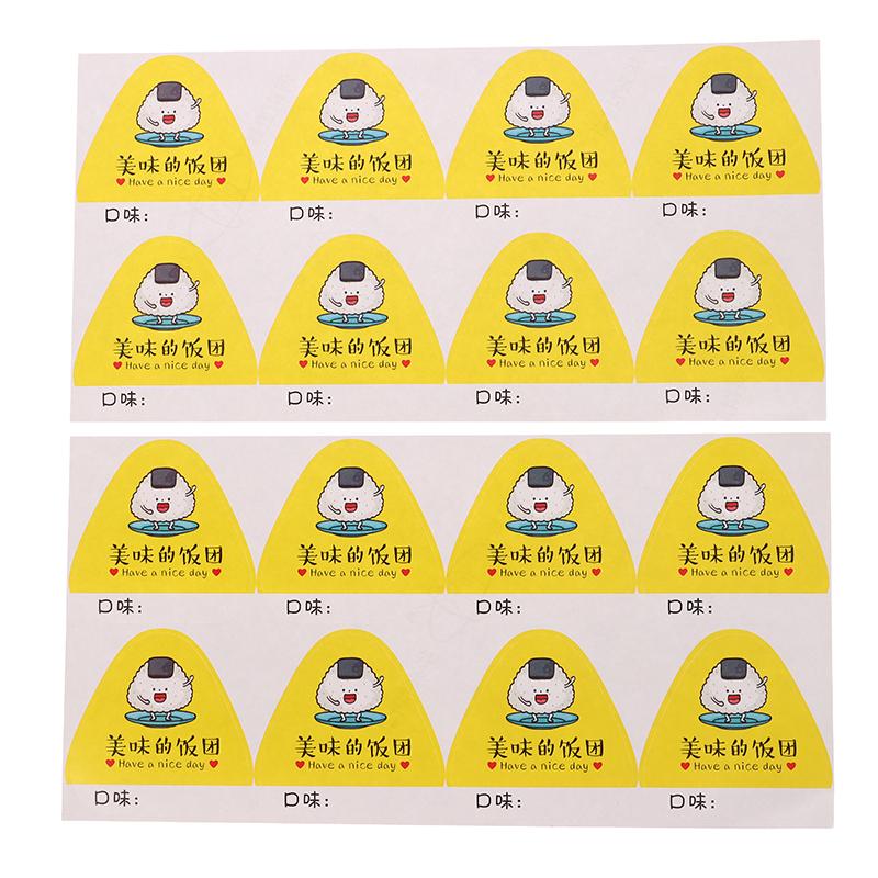 80 шт. Треугольные наклейки для упаковки рисовых шариков, наклейки для суши на сумку с водорослями нори, онигири, инструменты для форм для приготовления суши, аксессуары для бэнто