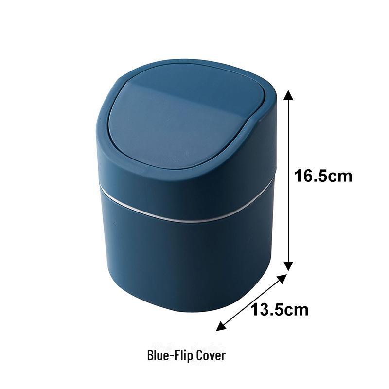 Мини-мусорное ведро Nordic Desktop с крышкой для хранения различных вещей и чистящей трубкой — идеально подходит для кухни, стола и домашнего использования