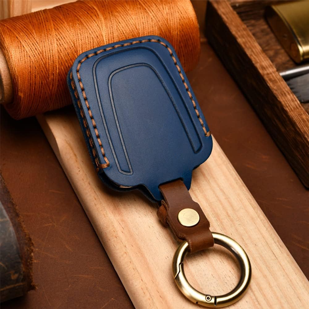 Car Key Fob Cover Case Fit for BMW 2014 I3 I8 Key Protector Keychain Key Shell Leather Key Holder 4 Buttons