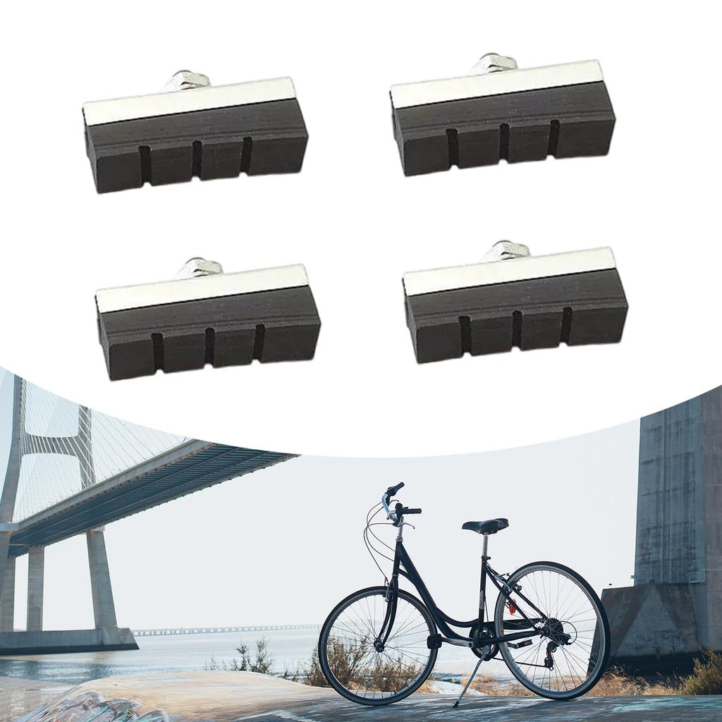 2 пары тормозных колодок V-образного типа для велосипедов, тормозные колодки для велосипедов, комплект тормозных колодок V-образного типа для горных велосипедов, переднее заднее колесо