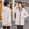 Fleece thickened medium and long trench coat women's 2024 new autumn and winter version small pie to overcome the coat women's tide ins