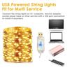 USB Led Chiroqlar Zanjiri 5M/10M/20M/30M 8 Rejim Masofadan Boshqarish Chiroqlari Peri Girlyandalari To'y Rojdestvo Bayrami Dekor chiroqlari Yangi Yil