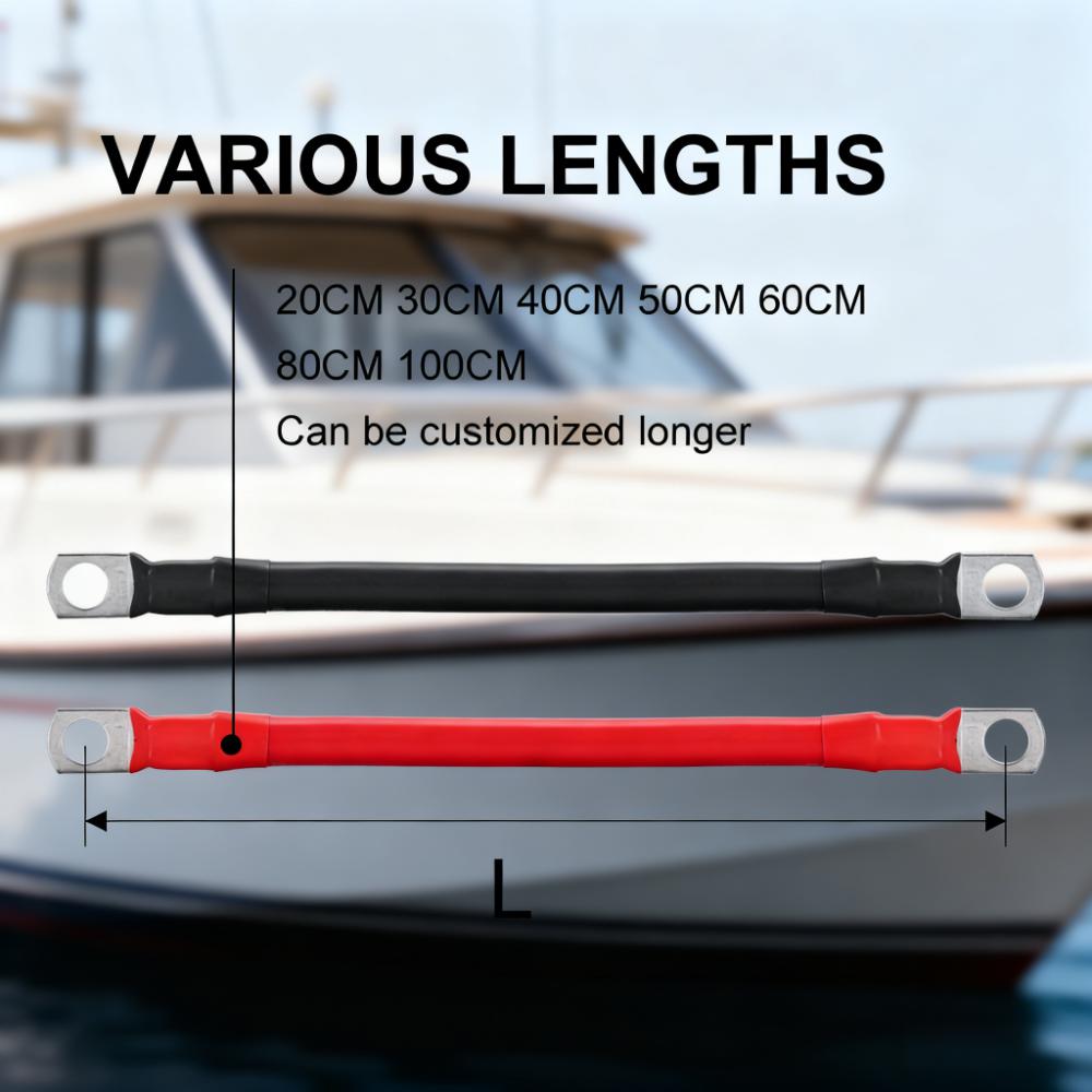 Кабель для подключения аккумулятора нового энергетического транспортного средства 2AWG, удлинитель аккумулятора, кабель инвертора питания, солнечные аксессуары для автомобилей, солнечные