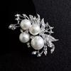 Броши из высококачественного сплава с бриллиантами и жемчугом, аксессуары для одежды, корсажи, булавки