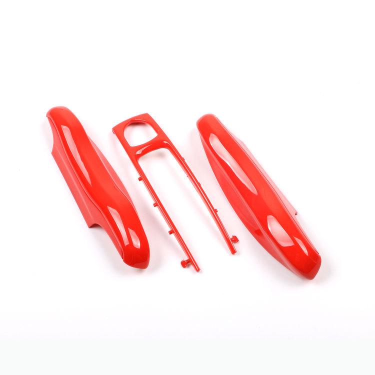 Fits Porsche Key Shell: New Cayenne, Macan, Panamera, 718, Taycan - Ice Raspberry Pink Matte Gray Solid Color