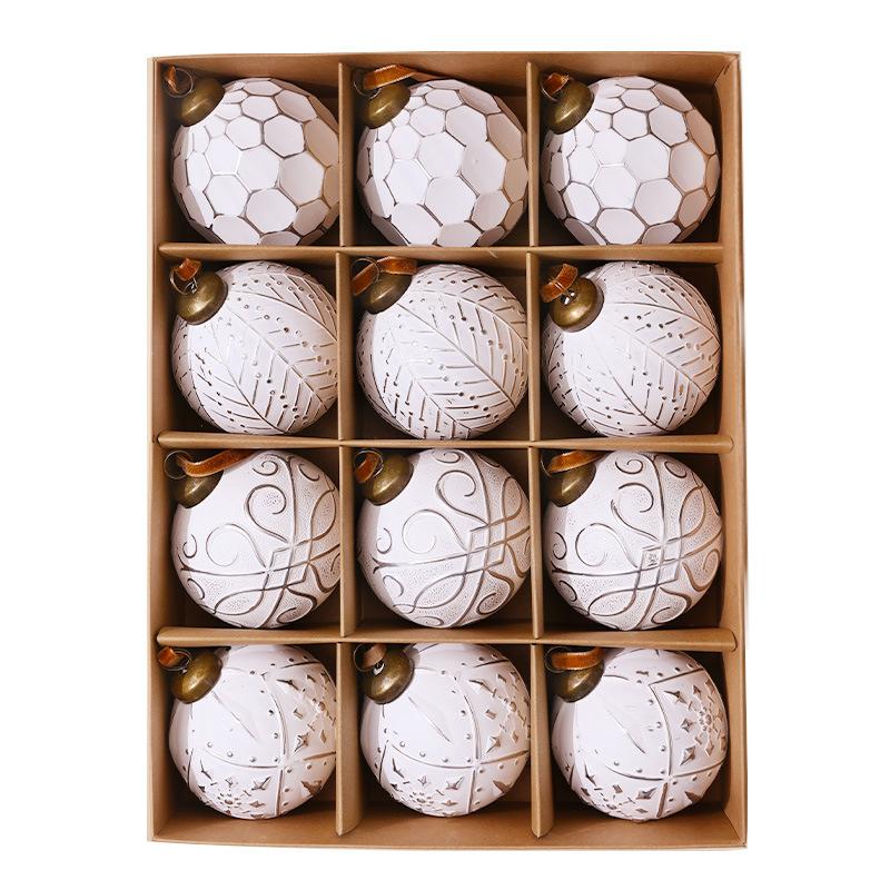 Christmas Ball Ornaments Lightweight Christmas Tree Decoration Vintage Christmas Balls Plastic Holiday Ornament Set For Window