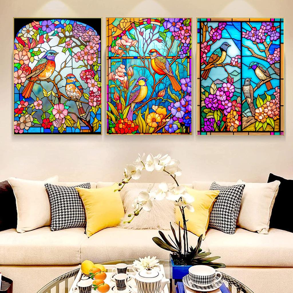 5D DIY Алмазная картина Маяк Колибри Стекло Картина Алмазная вышивка Набор для вышивки крестом Полный горный хрусталь Мозаика Украшение дома