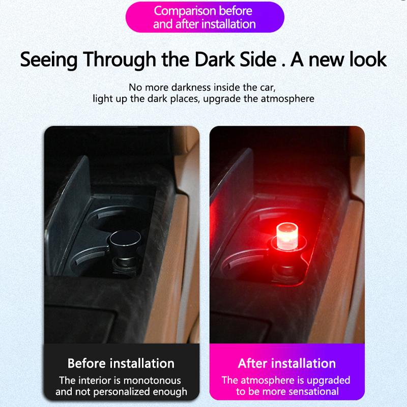 Led Interior lights USB mini flashlight Interior ambient lighting Decorative lamp Indoor lighting flashlight rgb Gradient color
