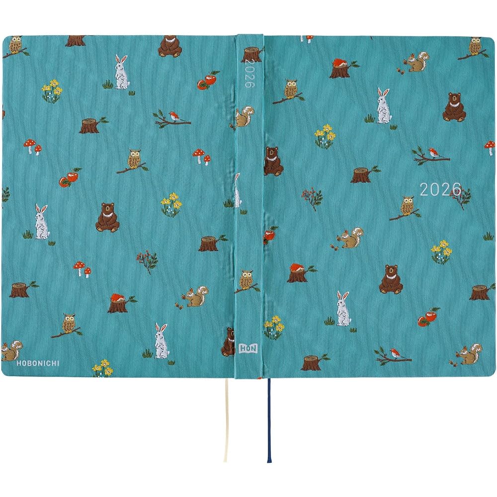 Hobonichi Notebook 2026 HON English Edition Thai & Chief/In the Forest [A5/1 day, 1 page/January,...