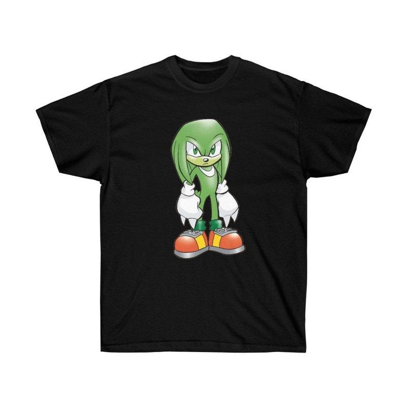 Knuckles The Echidna in Chaos Form with Team Knuckles on the Back Ultra Cotton Tee