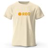 Базовая футболка REC из 100% хлопка, мягкая, дышащая, с круглым вырезом и коротким рукавом, для мужчин и женщин