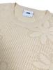 A MADE Viscose Flower Oversized Eyelet Knit (Ivory)
