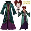 Hocus Pocus Cosplay Winifred Costume Red Queen Medieval Dress Winifred Sanderson Cosplay Wig Outfit Halloween Costume For Women