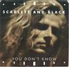 7inch Record SCARLETT & BLACK - You Don't Know / Japan VS1414 Virgin 1987 Canada Pop Used