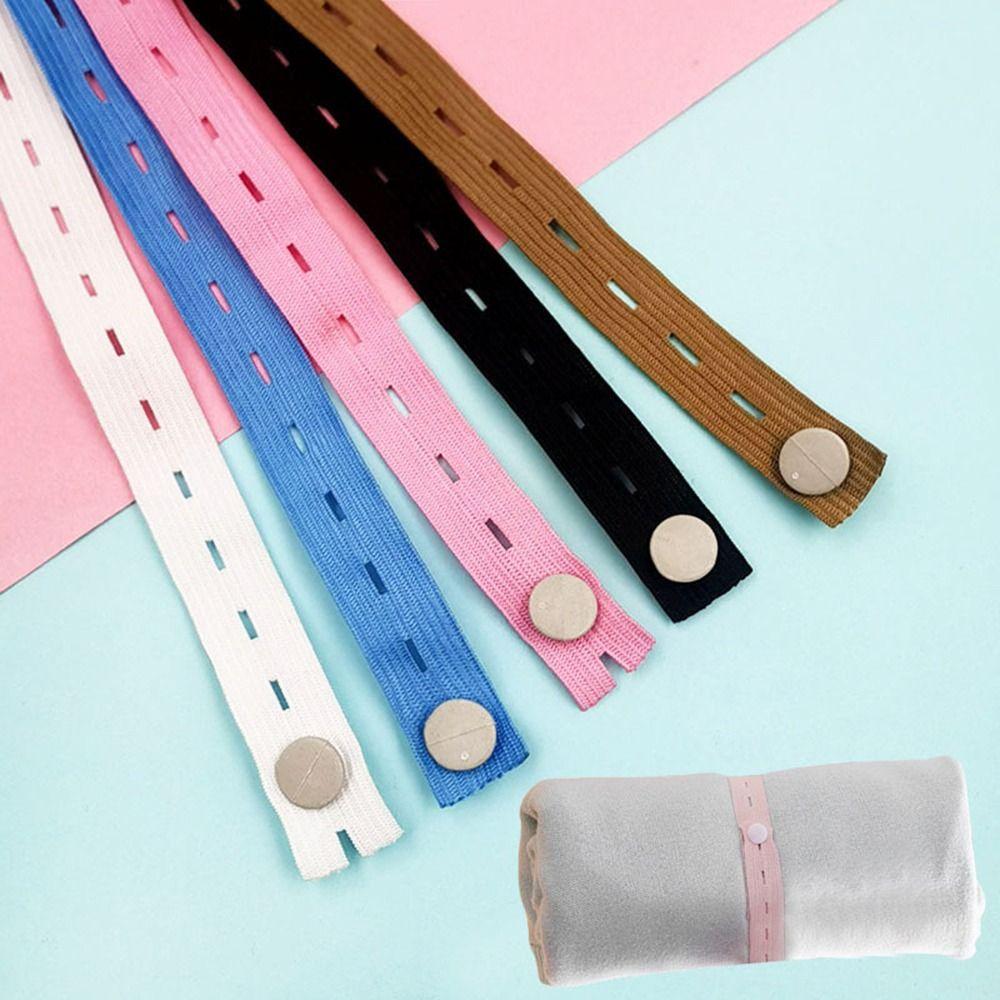 1/2/10/30Pcs Adjustable Elastic Storage Strap Roll-up Clothes Organizer Band Household Sorting
