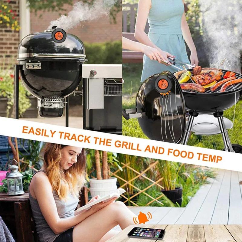 Bluetooth Thermometer Digital Sensor For High 500 Degrees Oven Grill Barbecue Meat Meat BBQ Cooking Kitchen Accessories Tools
