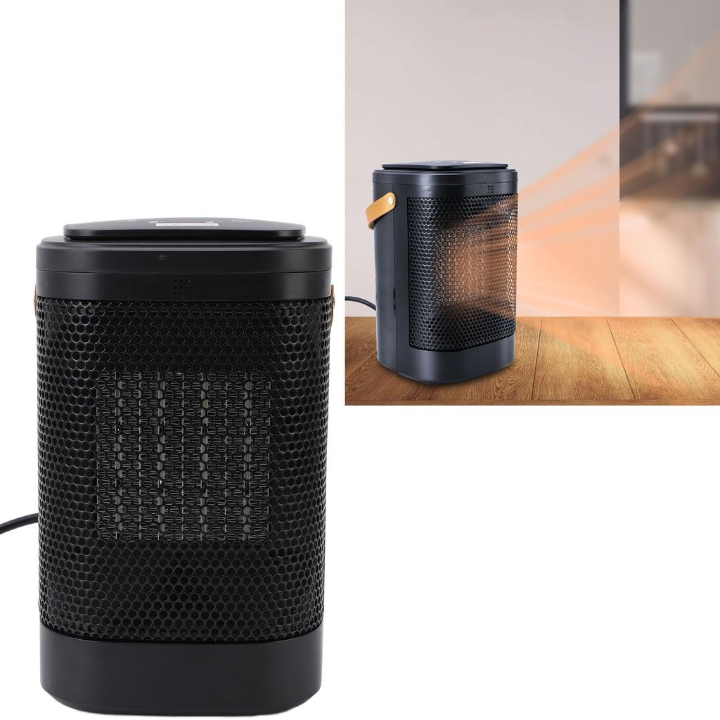 Настольный обогреватель 1500 Вт 5 с Быстрый нагрев 70° Осциллирующий 1-12-часовой таймер Дистанционное управление Предотвращение опрокидывания Спа