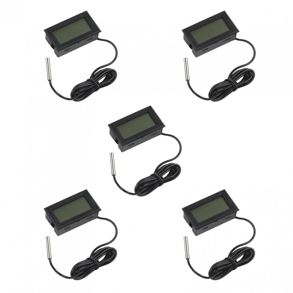 5 шт. Водонепроницаемый цифровой термометр с внешним зондом для точных показаний