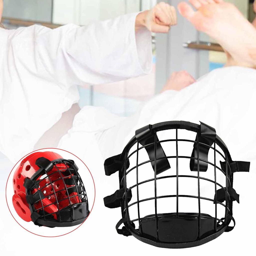 Kids Taekwondo Face Guard Metal Protective Helmet Cage Training Equipment for Karate Combat Sports