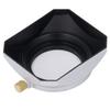 Lens Hood Silver Retro Square Lens Hood Shade for 40.5MM Digital Camera Mirrorless Camera Lens