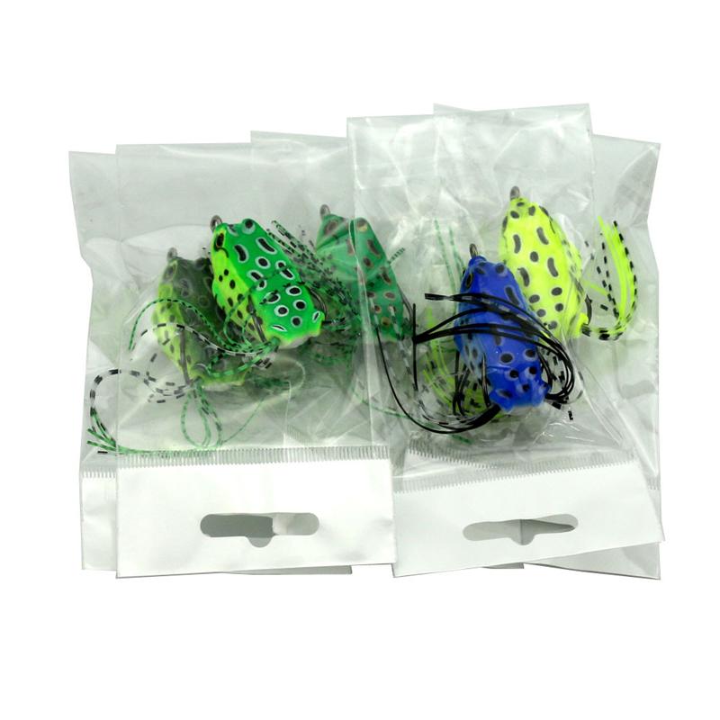 5 шт./лот мягкие рыболовные приманки-лягушки двойные крючки искусственный гольян кривошип мягкая приманка рыболовные снасти