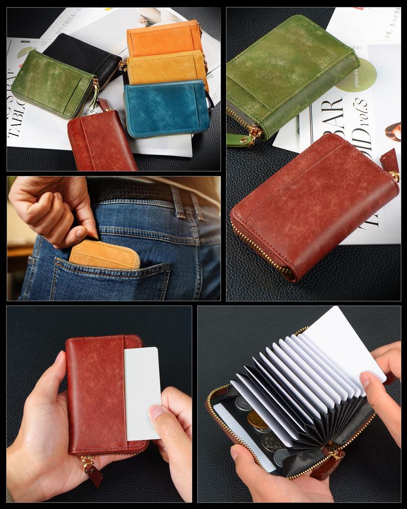 Kawaoto Card Large Genuine Pueblo Holds Up To 22 Made In Simple Wide Coin Storage Men's Case, Capacity, Anti-Skimming, Leather, Cards, Japan, YKK,