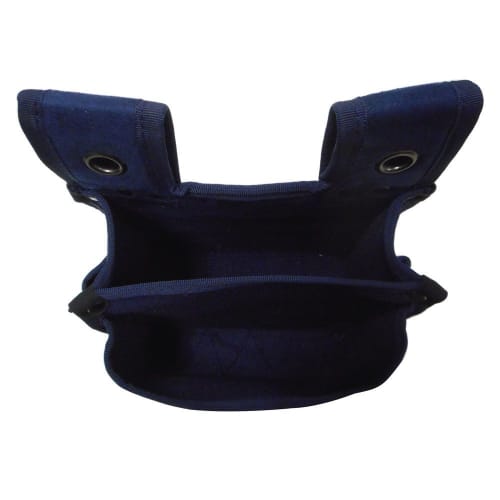 Artisan-made Slit Canvas Waist Pouch, Navy Blue, SHB-110NV