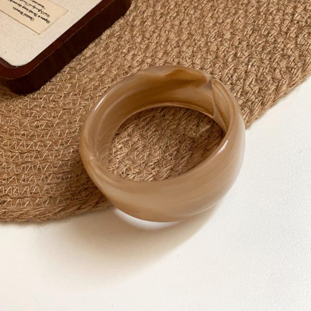 Exaggerated Wide Chunky Bangles Irregular Hand Ring Geometric Bracelets  Women